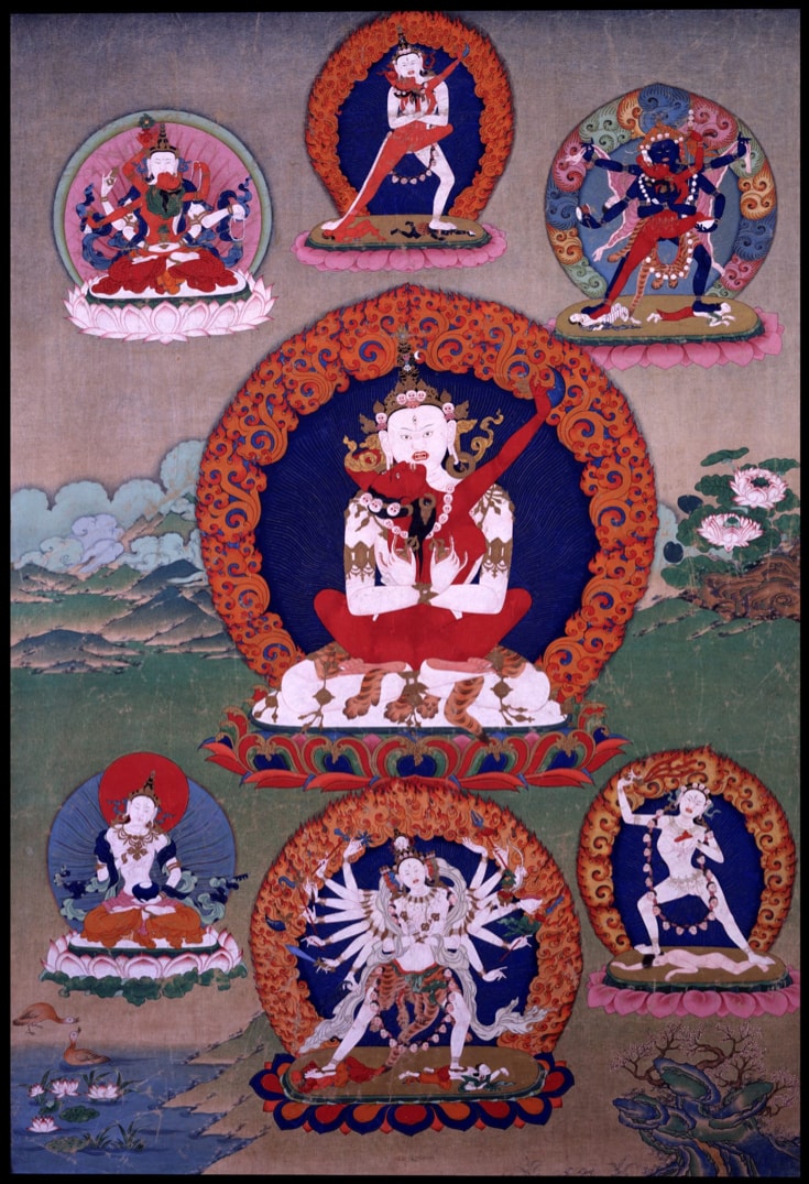 Vajrayana thangka painting