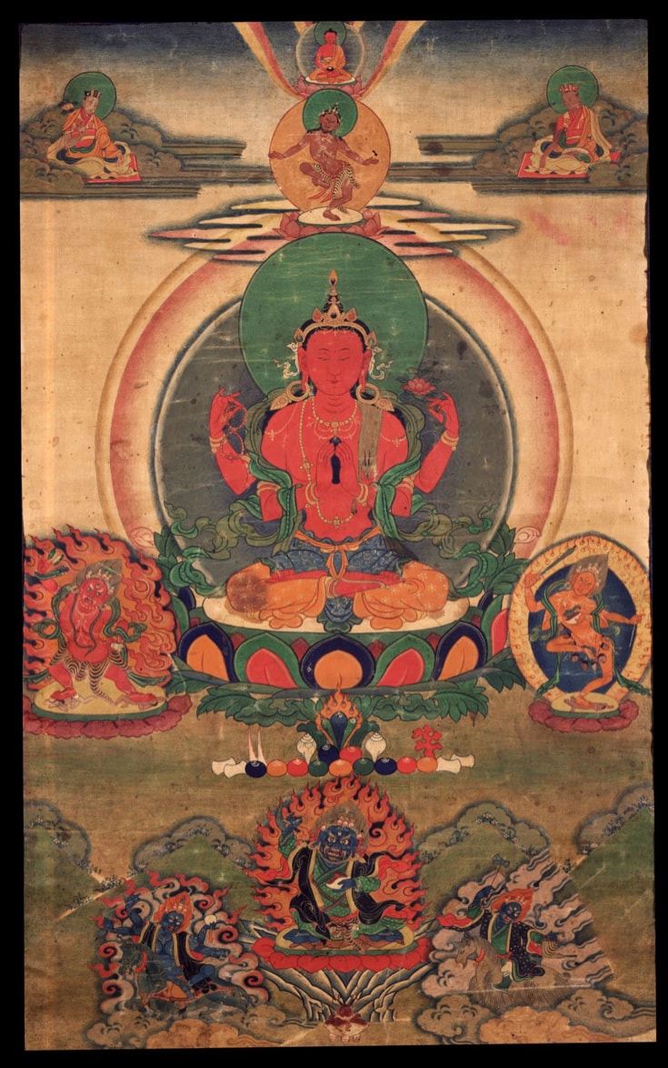 Vajrayana thangka painting