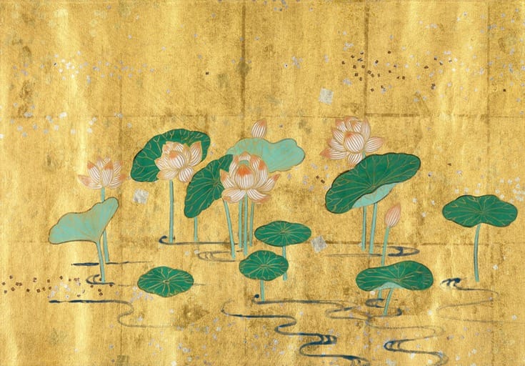 An illustration of the Lotus Sutra.