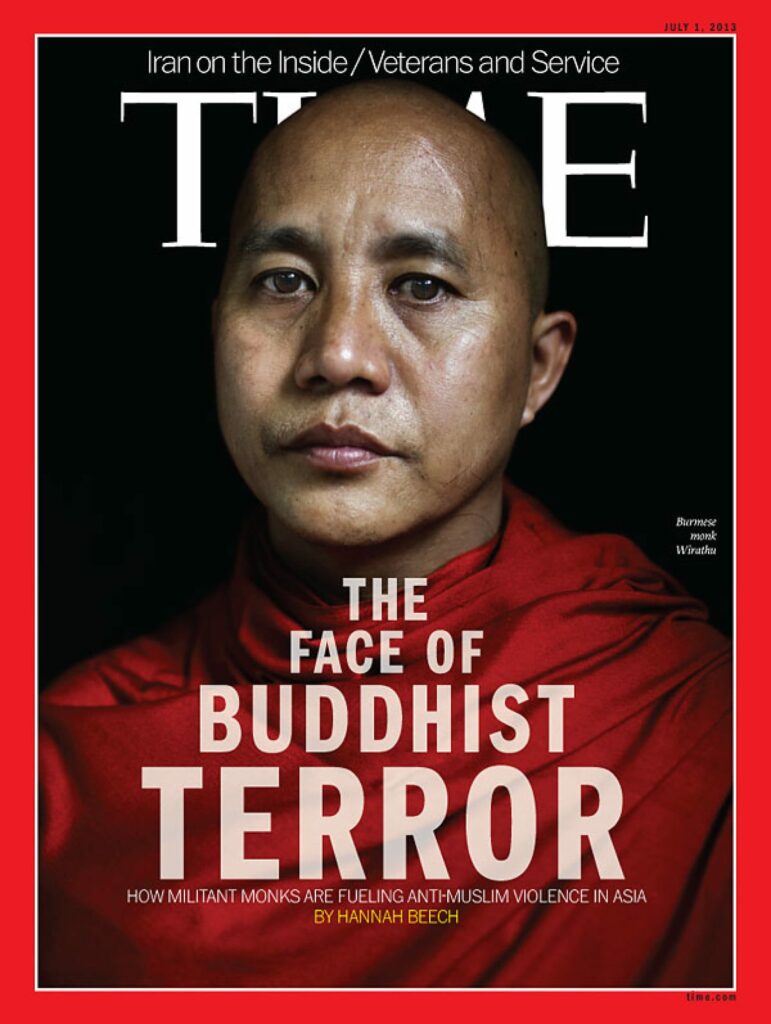 Wirathu Time Magazine Cover Buddhist Monk Terror Whore UN Envoy Muslims Violence