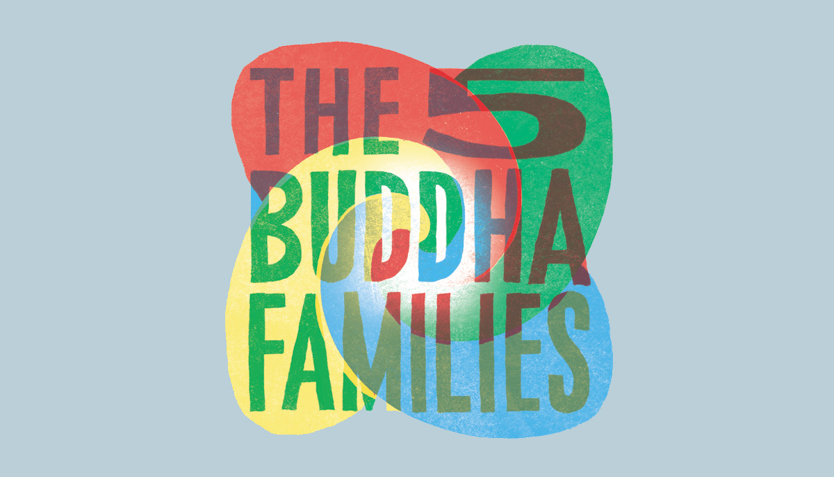 What are the five buddha families?