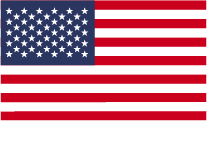 American flag for U.S. donors